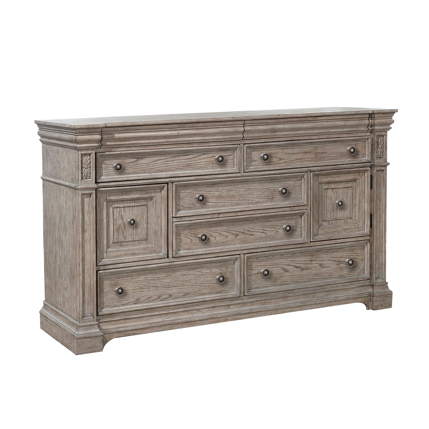 Kingsbury - 8 Drawer Dresser - Gray