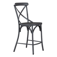 Vintage Series - X Back Counter Chair - Gray