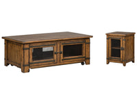 Chesterfield - Lift Top Storage Caster Cocktail Table Set