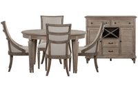 Lancaster - Extendable Round Dining Table Set