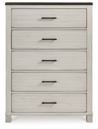 Darborn - Gray / Brown - Five Drawer Chest