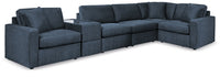 Modmax - Ink - 6-Piece Sectional With Storage Console - Fabric