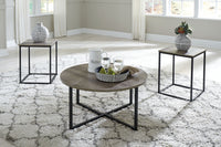Wadeworth - Occasional Table Set (Set of 3) - Brown / Beige