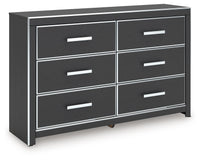 Zuraleus - Black - Six Drawer Dresser
