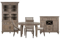 Lancaster - Extendable Round Dining Table Set