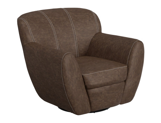 Tamesis - Swivel Accent Chair Armchair - Chocolate Brown