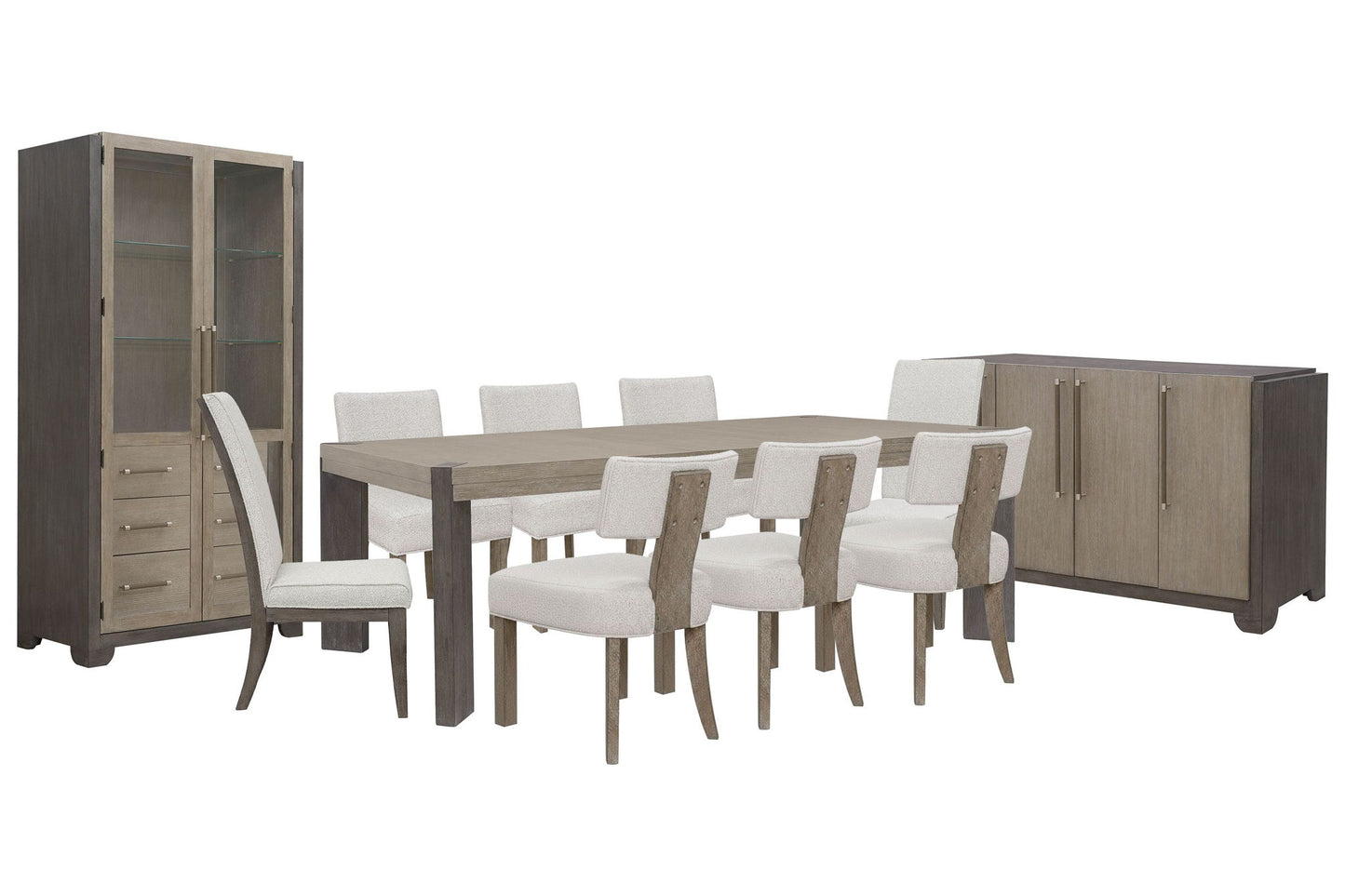 Anderson Park - Leg Dining Table Set With Klismos Chairs