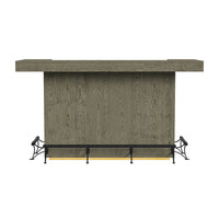 Jemma - Bar Table With Light - Gray And Dark Espresso