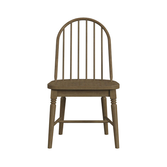 Heritage - Windsor Side Chair (Set of 2) With Leveler - Oak Brown
