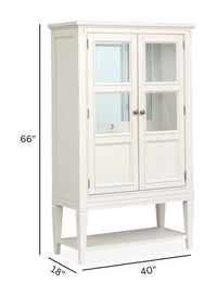 Willowbrook - Display Cabinet - Egg Shell White