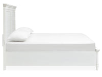 Charleston - California King Panel Bed - White Dove
