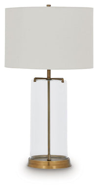 Gizeh - Glass Table Lamp - Clear / Gold Finish