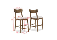 Weldon - Counter Height Chair (Set of 2) - Brown