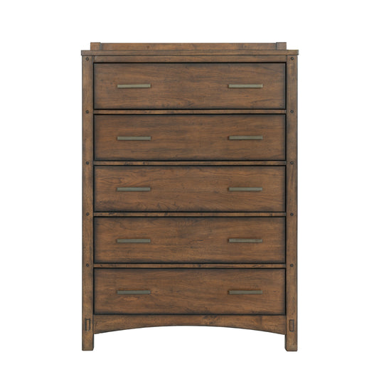 Seneca - 5-Drawer Chest - Brown