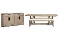 Braelyn - Extendable Trestle Dining Table Set