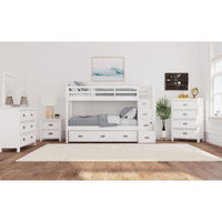 Hampton Kids - Bunk With Staircase And Trundle