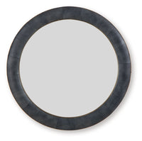 Corinsworth - Accent Mirror - Charcoal / Brass Finish