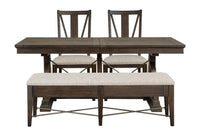 Westley Falls - Extendable Trestle Dining Table Set