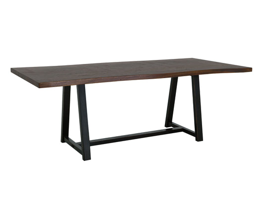 Walnut - Trestle Dining Table - Walnut Brown