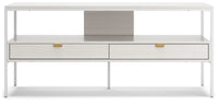Deznee - White - Large TV Stand