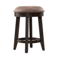 Paradise Valley - Upholstered Console Stool - Saddle Brown