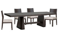 Tauren - 5 Piece Extendable Double Pedestal Dining Table Set