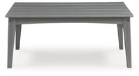 Cove Beach - Rectangular Cocktail Table - Gray