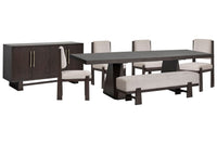 Tauren - 7 Piece Extendable Double Pedestal Dining Table Set