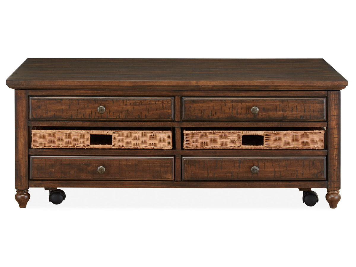 Cottage Lane - Wood Rectangular Lift-top Cocktail Table - Coffee