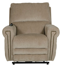 Warner - Power Headrest With Lumbar Power Lay Flat Recliner