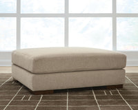 Linenhause - Oversized Accent Ottoman - Dune