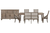 Lancaster - 7 Piece Extendable Rectangular Dining Table Set