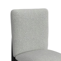 Portland - Square Back Fabric Barstool (Set of 2) - Gray / Black