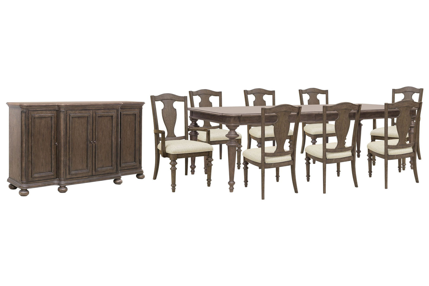 Saddle Creek - Extendable Leg Dining Table Set