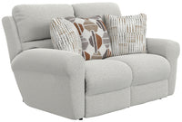 Kellen - Lay Flat Reclining Loveseat - Ecru