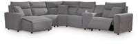 Modmax II - Reclining Sectional - Salt And Pepper
