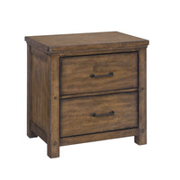 Cambridge - 2-Drawer Nightstand with USB - Brown