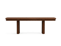 Reena - Extendable Trestle Dining Table - Rich Brown