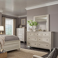 Raelynn - 7 Drawer Dresser - Weathered White