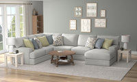 Stockbridge - Sectional With Comfort Coil Seating And 9 Accent Pillows Included