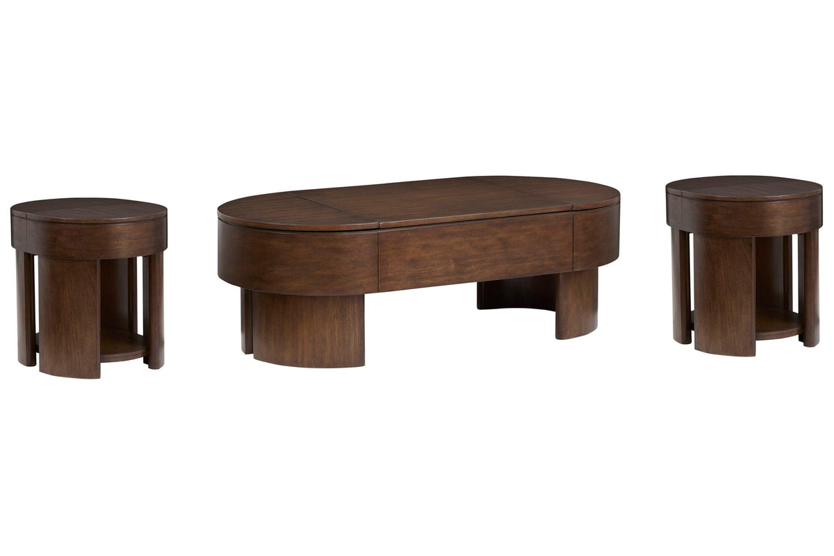 Holloway - Oval Lift Top Cocktail Table Set