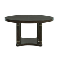 Asher Park - Round Dining Table - Brown