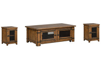 Chesterfield - Lift Top Storage Caster Cocktail Table Set