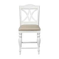 Summer House - Slat Back Counter Chair - White