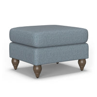 Moxy - Fabric Ottoman, Round Turned Legs