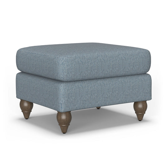 Moxy - Fabric Ottoman, Round Turned Legs