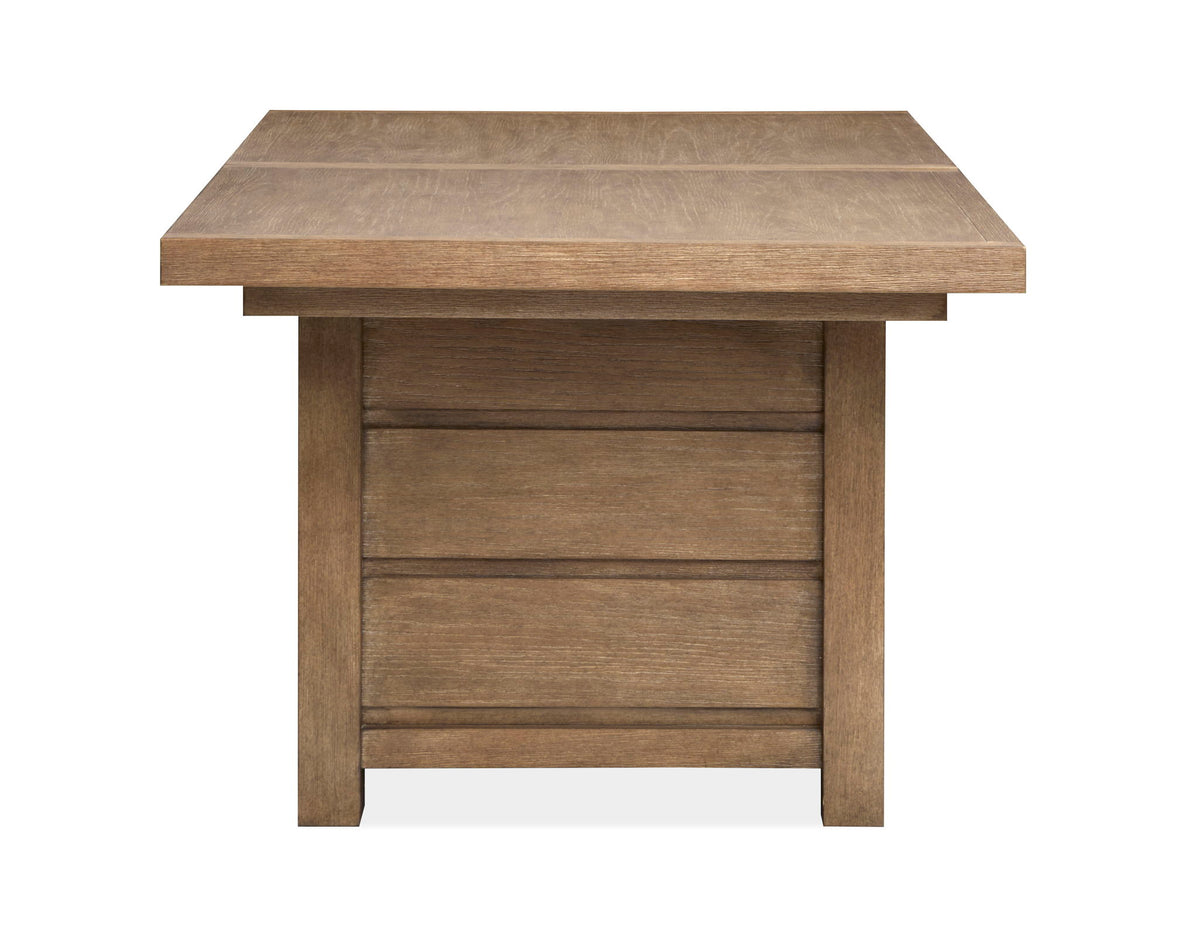 Plum Creek - 8 Piece Extendable Trestle Dining Table Set