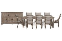 Lancaster - 10 Piece Extendable Rectangular Dining Table Set
