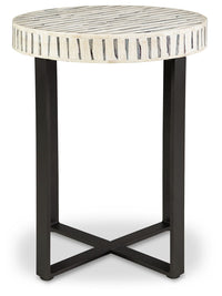 Crewridge - Black / Cream - Accent Table