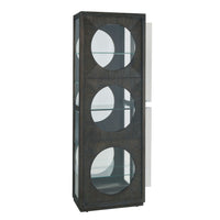 Pulaski Accents - Side Entry Curio Cabinet - Dark Wood